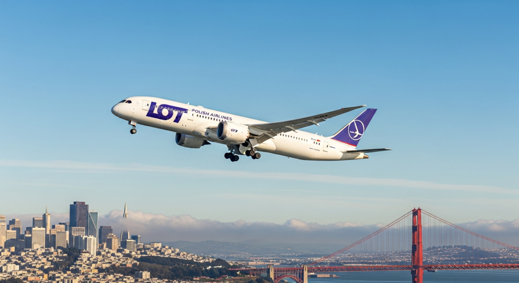 LOT bezpośrednie połączenie Warszawa–San Francisco