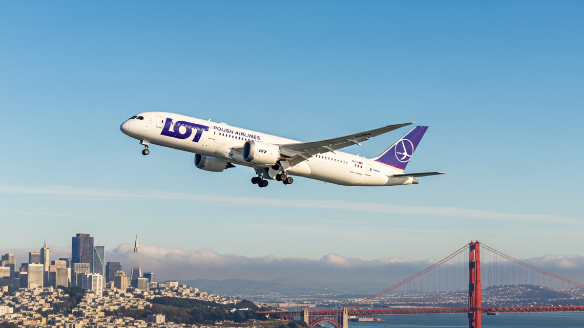 LOT bezpośrednie połączenie Warszawa–San Francisco