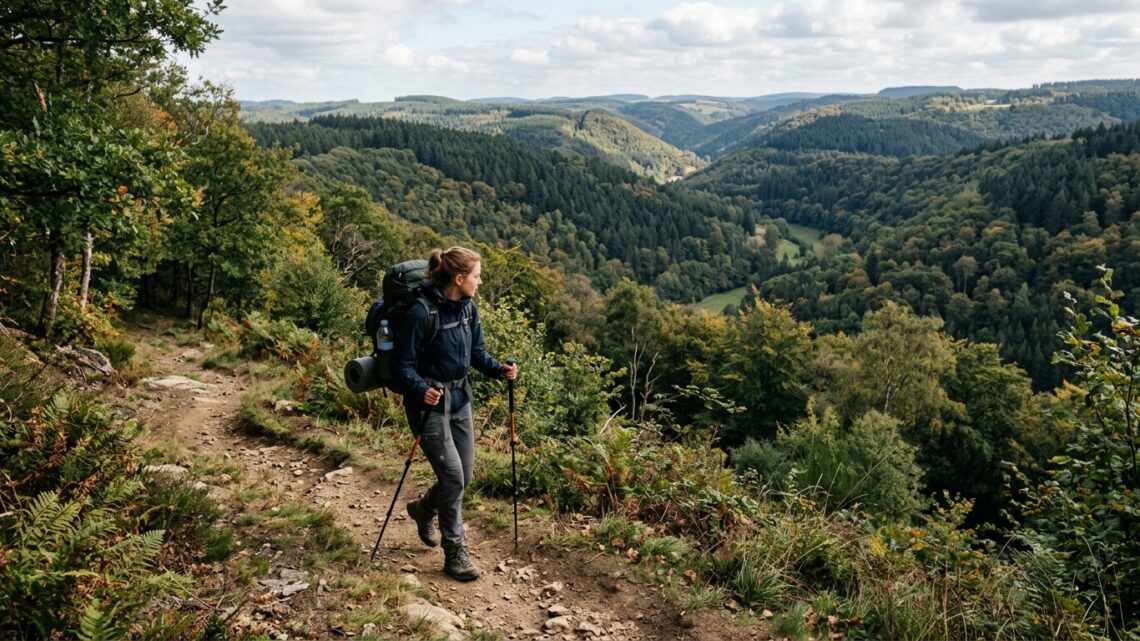 trekking przez Ardeny